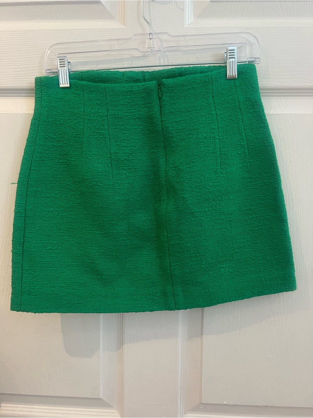 Zara Emerald Green Mini Skirt with Gold Button Detail sz M - Picture 2 of 3